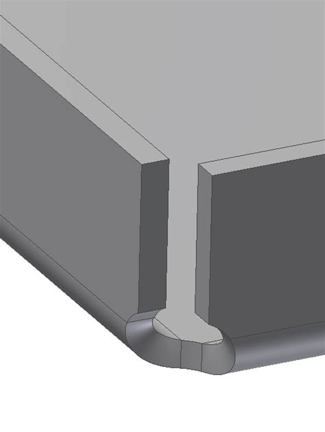 folding sheet metal corner relief